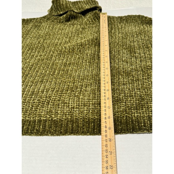 Zenanna‎ Women's Cowl Neck Sweater Size Small Green - Picture 5 of 7